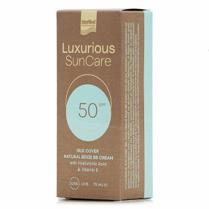 Intermed Luxurious Sun Care Silk Cover With Hyaluronic Acid spf50 Natural Beige 75ml