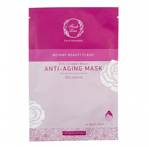 Fresh Line Instant Beauty Flash Sheet Anti Aging Face Mask