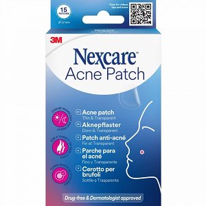 3M Nexcare Acne Patches Προσώπου 15τμχ → 3M Nexcare Acne Patches for Face 15 pcs