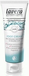 Lavera Basis sensitiv Foot cream with organic macadamia and healing clay 75ml