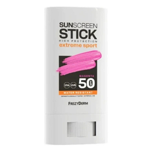 Frezyderm Extreme Sport Magenta Waterproof Sunscreen Stick for Face & Body SPF50 with Magenta Tint 20ml