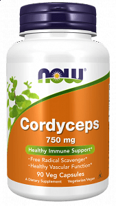 Nowfoods Cordyceps 750mg 90v.Caps