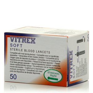 Vitrex Soft Lancets 30G, 50pcs