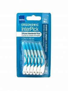 InterMed Ergonomic Interdental Brushes M/L Blue 36 pcs