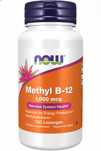 Now Methyl B12 1000 mcg (lozenges), 100pcs