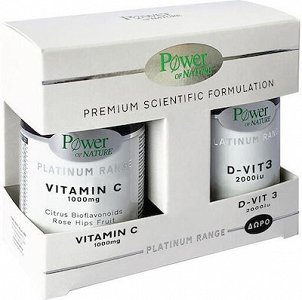 Power Health Promo Platinum Range Vitamin D-Vit3 2000iu (20tabs) & Vitamin C 1000mg (30tabs)