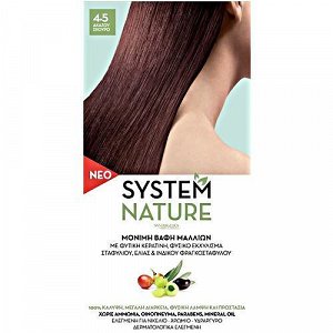 Santangelica System Nature Permanent Hair Dye, 4.5 dark mahogany