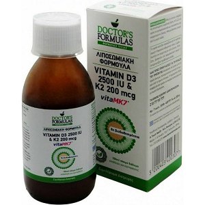 Doctor`s Formulas Liposomal formulation Vitamin D3 2500 IU & K2 200mcg 150ml