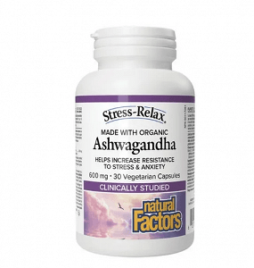 Natural Factors Ashwagandha 600mg 30 caps