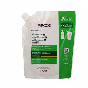 Vichy Dercos Anti Dandruff DS Refill Shampoo for Dry Hair 390ml