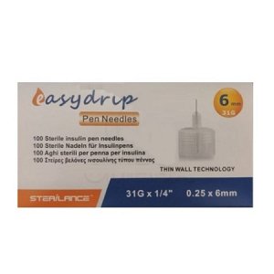 Winmedica Easy Drip 31G x 0.25 x 6mm 100pcs