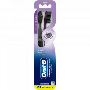 Oral-B Pro White Charcoal Οδοντόβουρτσες Medium Duo