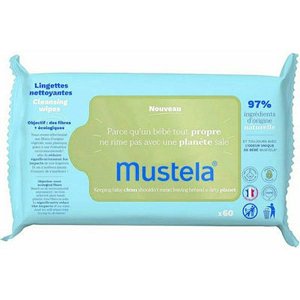 Mustela Dermo-Soothing Wipes Delicately Fragranced 60pcs