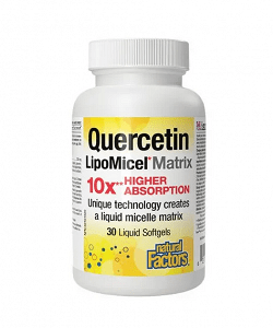 Natural Factors Quercetin LipoMicel Matrix 250mg 30 softgels