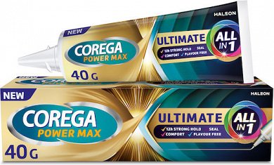 Corega Power Max Ultimate All-In-One Stabilizing Cream, 40g