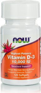 Now Vitamin D3 10000 IU 120Softgels
