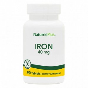 Nature''s Plus Iron 40 mg, 90Tabs