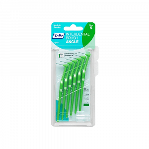 Tepe Angle Interdental Toothbrush Size 5 - 0.8mm (Green) 6Pcs