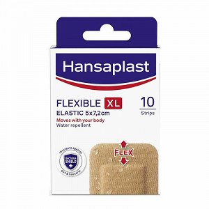 Hansaplast Flexible XL Strips , 5x7,2cm, 10pcs