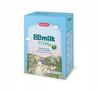 Buona BBmilk Bio 0-12m - Βιολογικό Βρεφικό Γάλα σε Σκόνη από τη Γέννηση έως 12 Μηνών, 800g