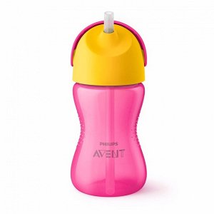 Avent Bendy Straw Cup 300ml 12m+ Pink
