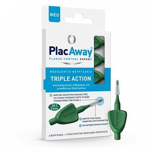 PlacAway Triple Action Interdental Brushes Green