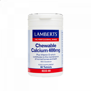 Lamberts Chewable calcium 400mg 60tabs