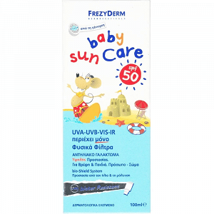 Frezyderm Baby Sun Care SPF50 Waterproof Baby Sunscreen Milk for Face & Body 100ml