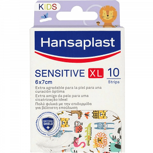Hansaplast Sensitive Kids XL 7x6cm Children’s Adhesive Bandages 10pcs