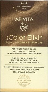 APIVITA Nature''s Hair Color 9.3  Blonde Very Light Gold 125ml