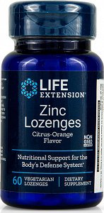 Life Extension Zinc Lozenges 60s Orange Flavor