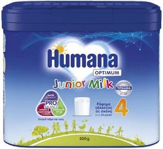 Humana Optimum Junior Milk 4 - Powdered Milk for Children 24+ Months, 300g