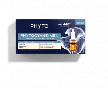 Phyto Phytocyane Anti-Hair Loss Treatment for Men, 12amps x 3.5ml