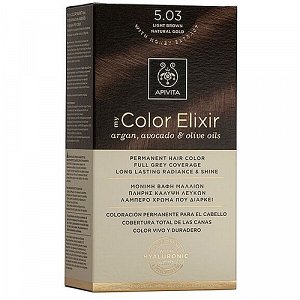 Apivita My Color Elixir Permanent Hair Color - Light Brown Natural Gold 5.03, 1 PCs