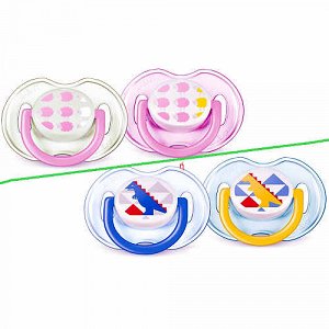 Avent Scf172/18 Modern Orthodontic Silicone Pacifier, 0-6 Months, 2pcs