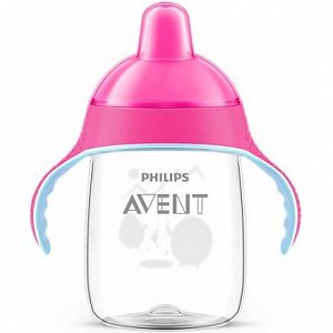 Avent Scf755/07 Pink Cup with Spout & Handles 340ml