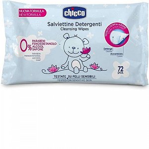Chicco Soft cleaning baby wipes, 72pcs