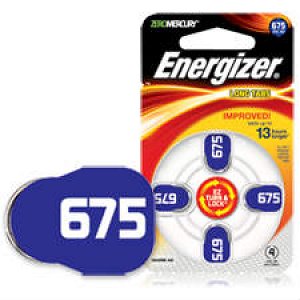Energizer Hearing Aid Batteries "675", 4pcs