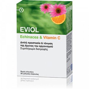 Eviol echinacea & vitamin C 30caps