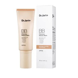 Dr. Jart+ Premium Beauty BB Medium Light Daily Face Balm SPF50 for Hydration & Radiance with Niacinamide 40ml