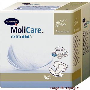 Hartmann Molicare Premium Soft Extra, Incontinence Diapers Large, 30pcs