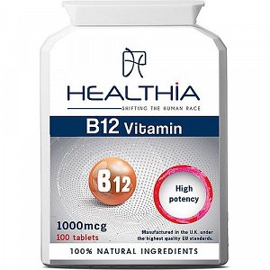Healthia B12 Vitamin 1000mcg, 120Tabs