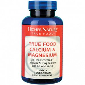 Higher Nature True Food Calcium & Magnesium 60V.Tabs