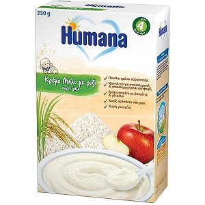 Humana Cream with Apple and Rice, Without Milk 230g