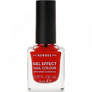 Korres Gel Effect Nail Color Nail Polish No 48 Coral Red 11ml