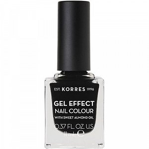 Korres Gel Effect Nail Colour, No100 Black 11ml