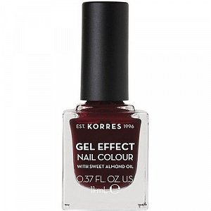 Korres Gel Effect Nail Colour, No57 Burgundy Red 11ml