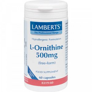 Lamberts L-ornithine 500mg 60caps