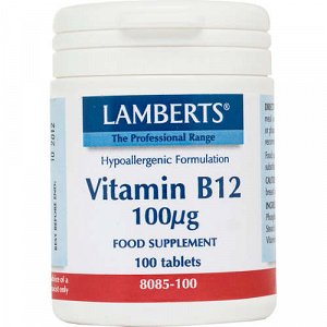 Lamberts Vitamin B12 100mg 100tabs