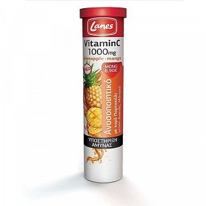 Lanes Vitamin C 1000mg Ανανάς-Μάνγκο 20eff.tabs